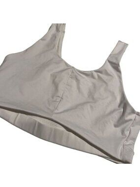 Victoria Sport White Athleisure Unpadded Pullover Sports Bra Size L